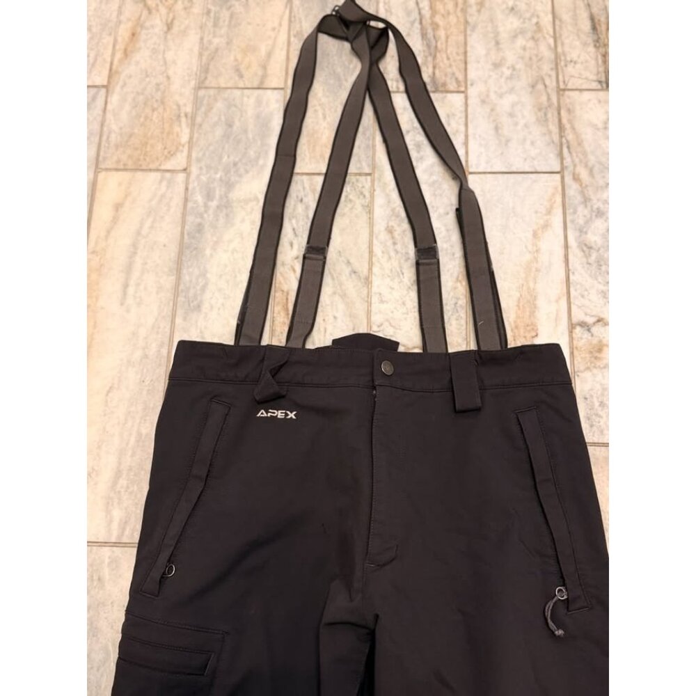 NEW The North Face men's size 32" waistband Summit Series black Snow Bib - Picture 8 of 10